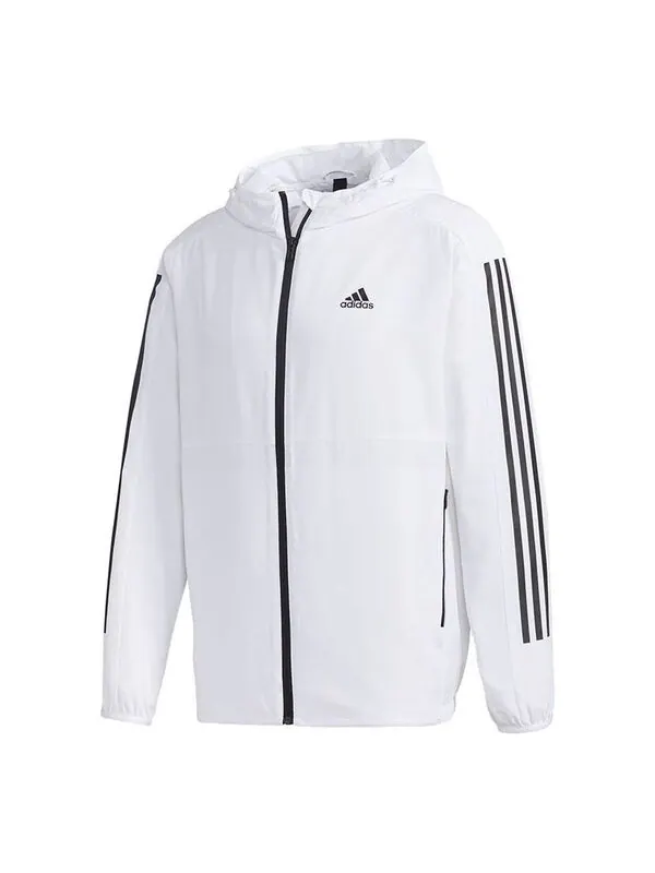 Куртка adidas Must Haves 3-Stripes Windbreaker - White — изображение 1 из 4, белый