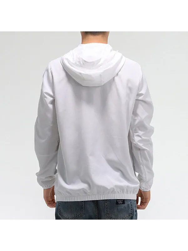 Куртка adidas Must Haves 3-Stripes Windbreaker - White — изображение 4 из 4, белый