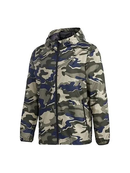 Куртка adidas Mh Wb Camo Camouflage Sports Hooded Jacket Asia Edition Camouflage — изображение 1 из 4, камуфляж