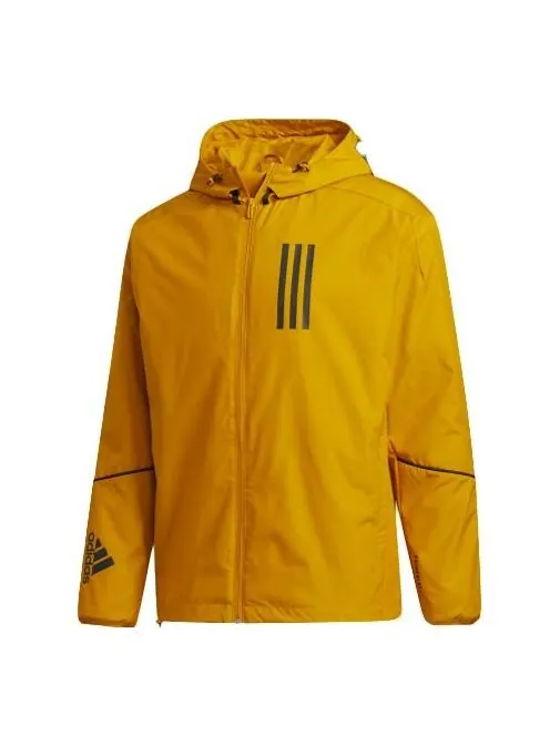 Куртка w.n.d. hooded sports stylish jacket gold color Adidas — изображение 1 из 4, золото