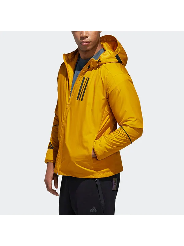 Куртка w.n.d. hooded sports stylish jacket gold color Adidas — изображение 4 из 4, золото