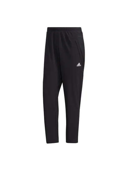 Спортивные штаны adidas Tatting Training Casual Running Fitness Long Pants Men Black — изображение 1 из 4, черный