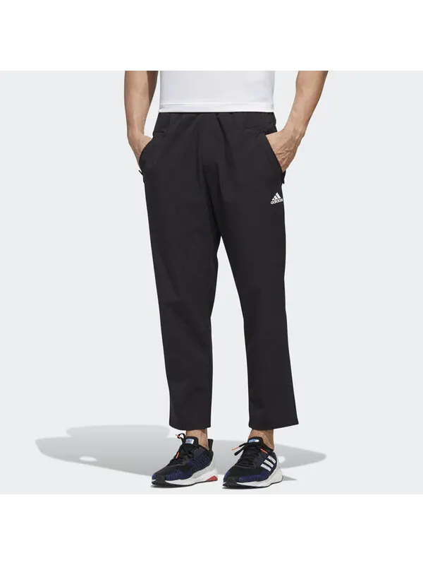 Спортивные штаны adidas Tatting Training Casual Running Fitness Long Pants Men Black — изображение 3 из 4, черный