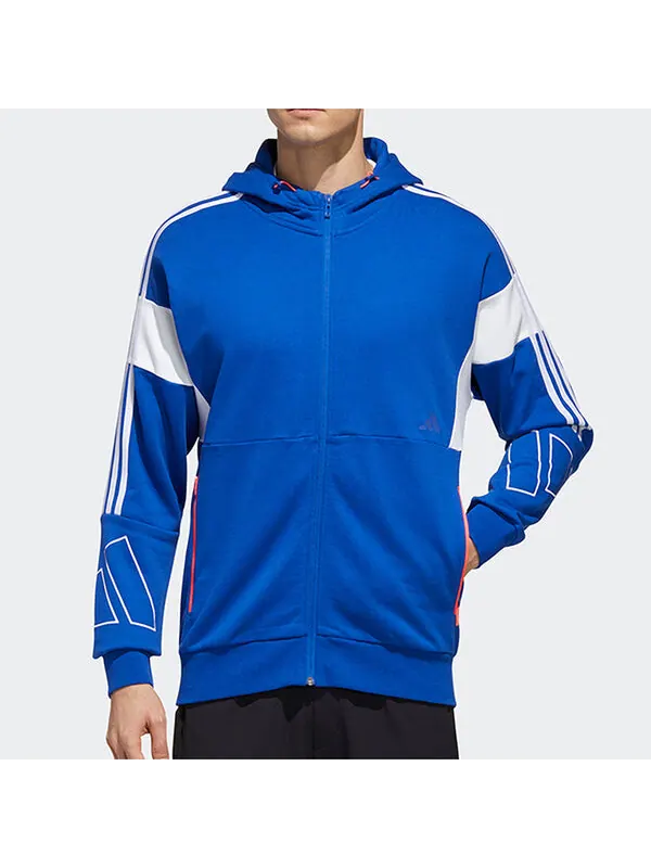 Куртка Men's adidas Sports Stylish Jacket Royal Blue — изображение 3 из 4, синий