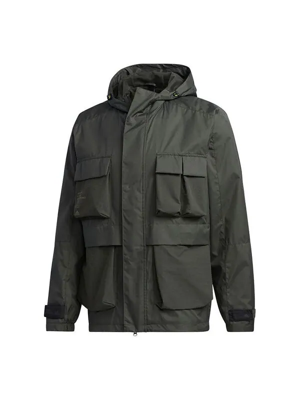 Куртка adidas TH Windbreaker Jacket - Green — изображение 1 из 4, коричневый