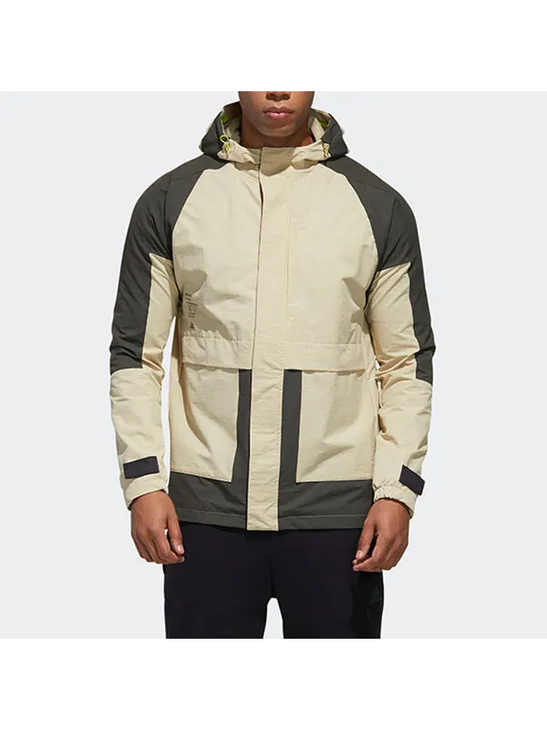 Куртка th parkar куртка с капюшоном мужская коричневая Adidas — изображение 3 из 4, коричневый