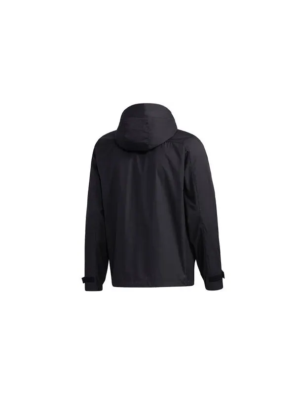 Куртка th wb jkt multiple pockets sports hooded windbreaker jacket black Adidas — изображение 2 из 4, черный
