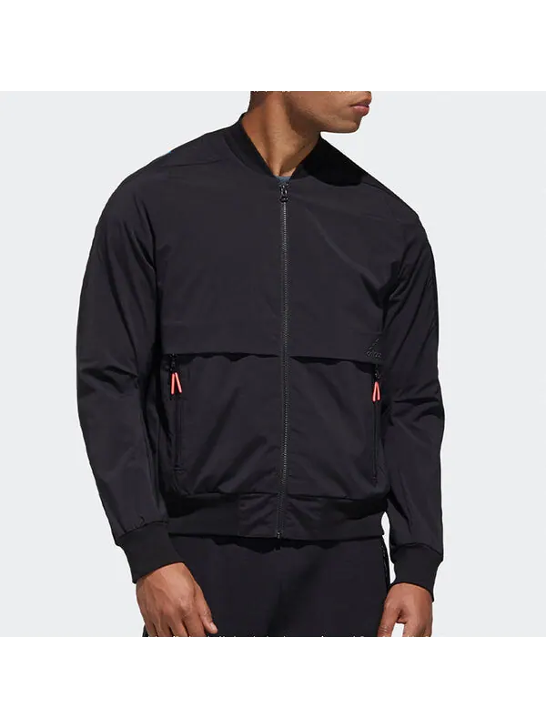 Куртка adidas TH BOMB Casual Sports Jacket Black — изображение 3 из 4, черный