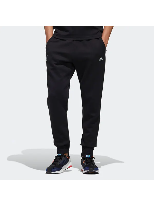 Спортивные штаны Men's adidas WJ PNT SWT Stylish Black Sports Pants/Trousers/Joggers — изображение 3 из 4, черный
