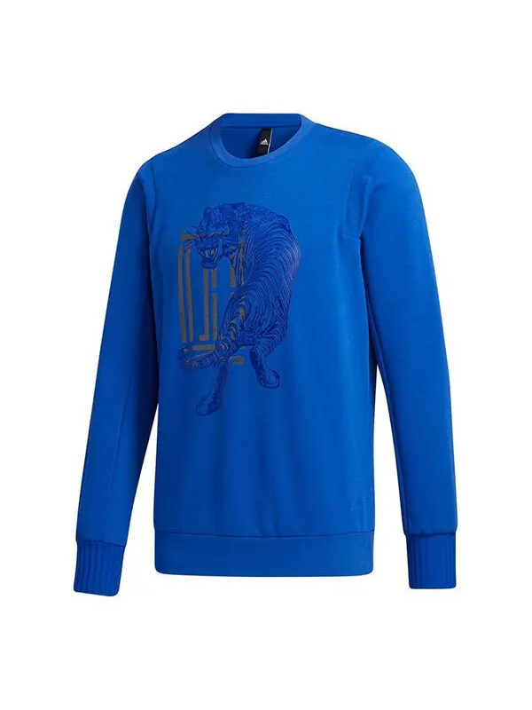 Толстовка adidas Wuji Graphic Sweatshirt - Blue — изображение 1 из 4, синий