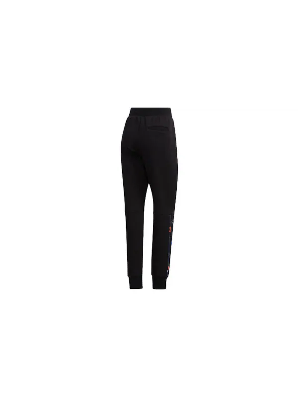 Спортивные штаны (WMNS) adidas Mic Dk Printing Sports Pants Black — изображение 2 из 4, черный