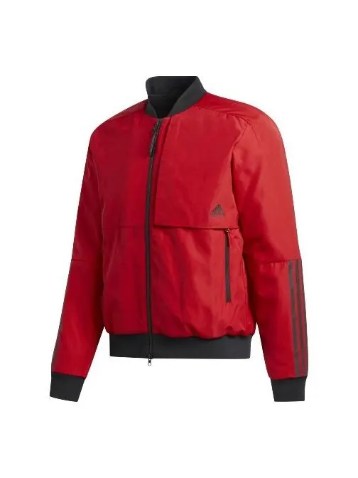 Куртка adidas Mic Jkt Bomb Series Pattern Jacket Red — изображение 1 из 4, красный