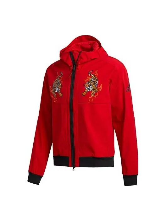 Куртка mic jkt wb hood спортивная куртка мужская красная Adidas — изображение 1 из 4, красный