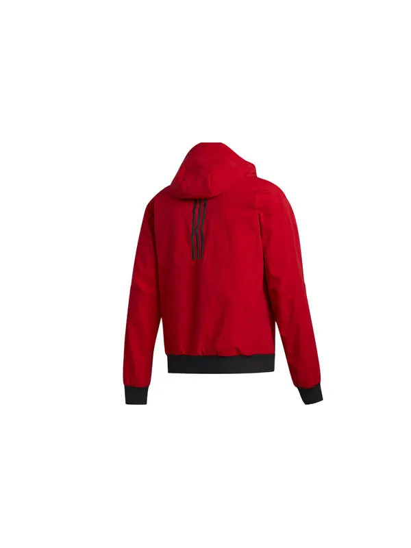 Куртка mic jkt wb hood спортивная куртка мужская красная Adidas — изображение 2 из 4, красный