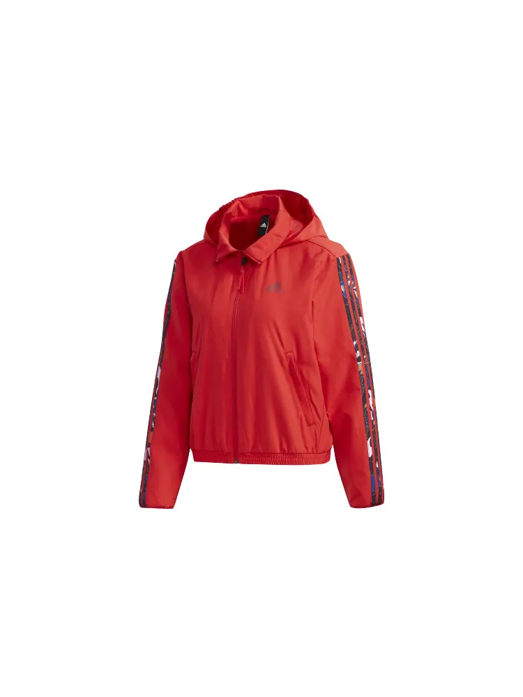Куртка Adidas Mic Warm Jkt Multi-Color Flowers Logo — изображение 1 из 2, красный
