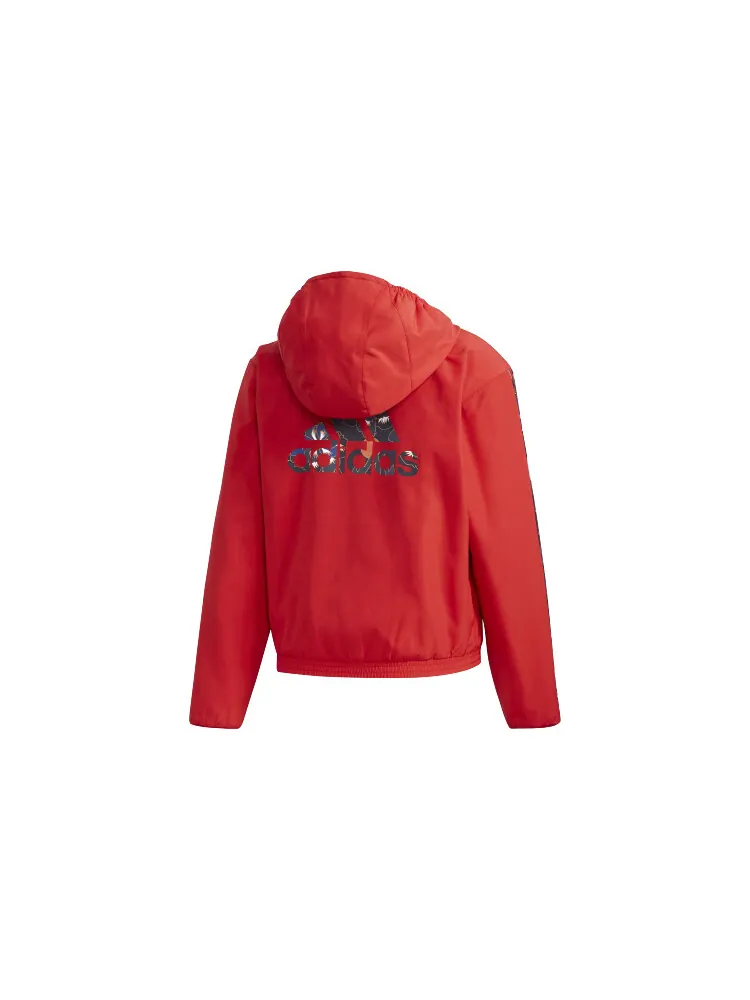 Куртка Adidas Mic Warm Jkt Multi-Color Flowers Logo — изображение 2 из 2, красный