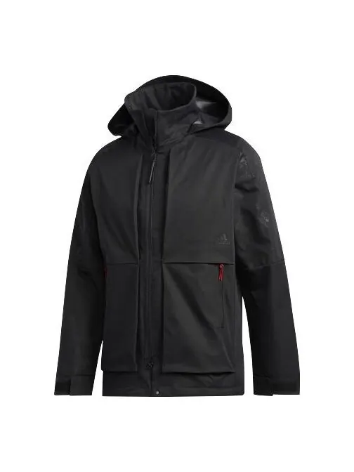 Куртка adidas Series Printing polar fleece Hooded Jacket Black — изображение 1 из 4, черный