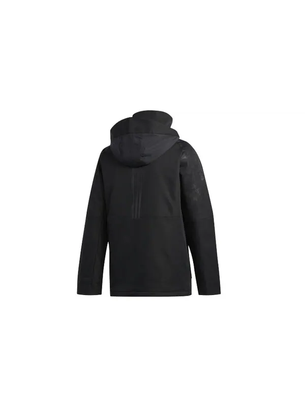 Куртка adidas Series Printing polar fleece Hooded Jacket Black — изображение 2 из 4, черный