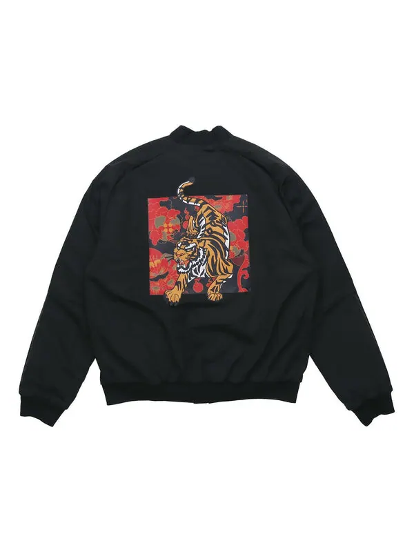Куртка adidas Mic Jkt Bomb Series Pattern Jacket Black — изображение 1 из 4, черный
