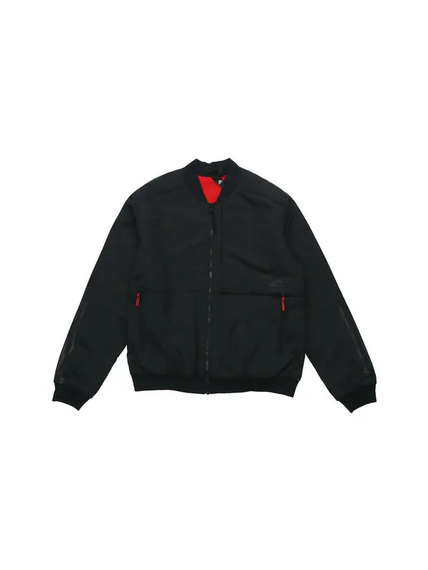 Куртка adidas Mic Jkt Bomb Series Pattern Jacket Black — изображение 2 из 4, черный