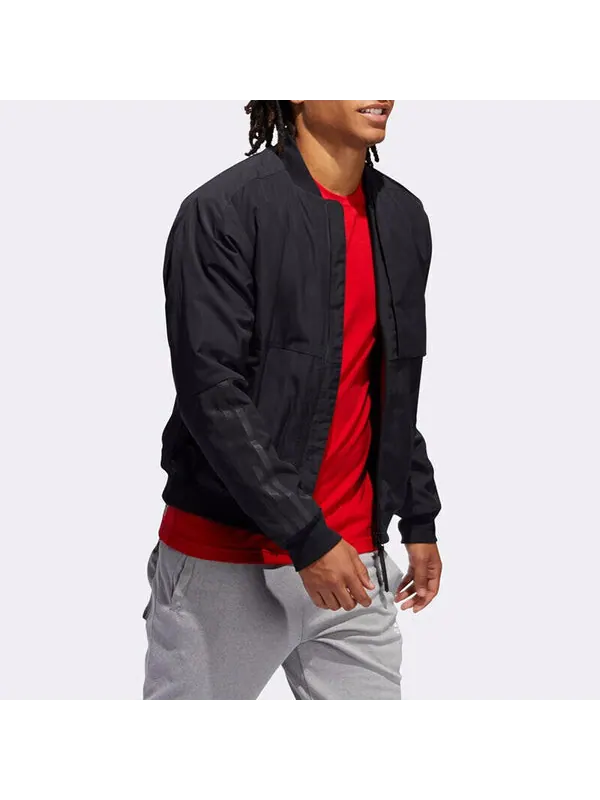 Куртка adidas Mic Jkt Bomb Series Pattern Jacket Black — изображение 4 из 4, черный