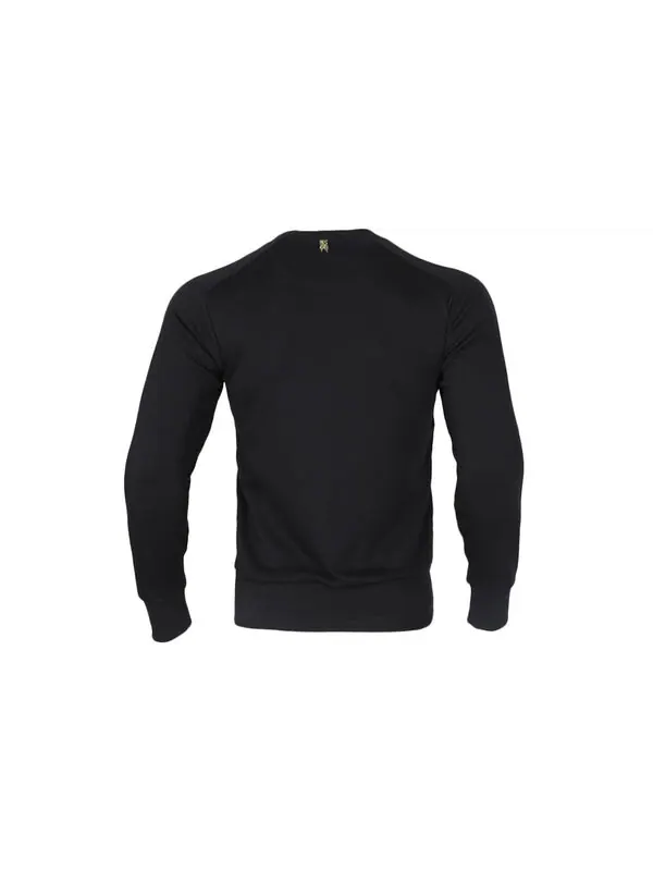 Толстовка с капюшоном manchester united soccer football sports round neck sweatover black Adidas — изображение 2 из 4, черный