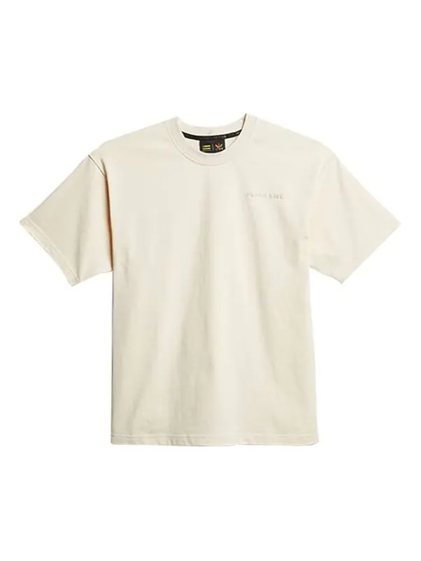 Футболка adidas x Pharrell Basics Sports T-Shirt 'Ivory' — изображение 1 из 5, бежевый