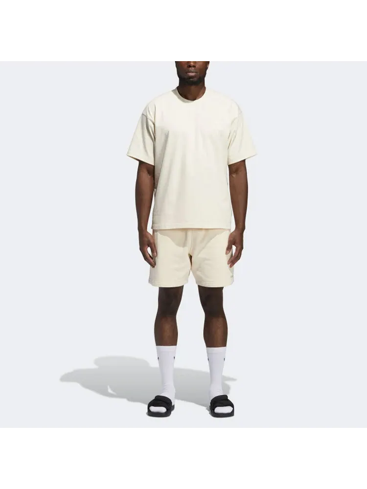 Футболка adidas x Pharrell Basics Sports T-Shirt 'Ivory' — изображение 3 из 5, бежевый