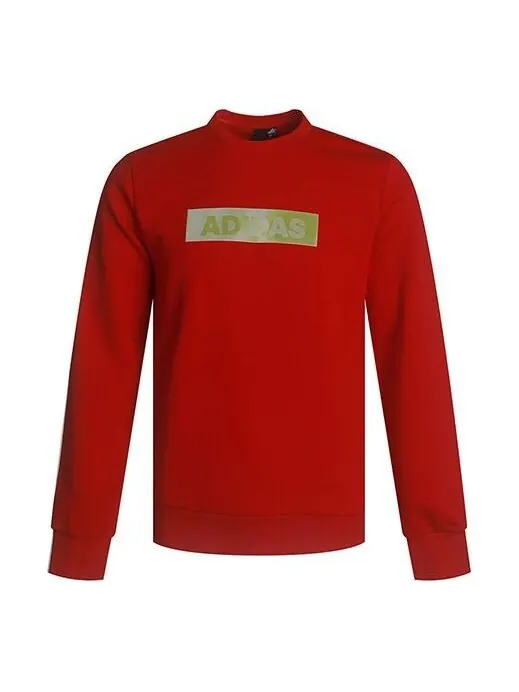 Толстовка adidas Alphabet Logo Casual Cozy Knit Pullover Red — изображение 1 из 3, красный