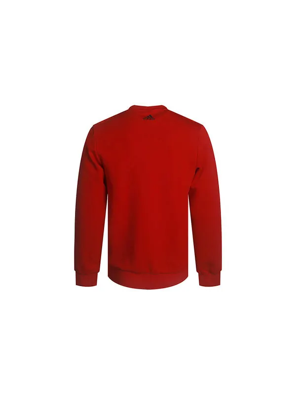 Толстовка adidas Alphabet Logo Casual Cozy Knit Pullover Red — изображение 2 из 3, красный