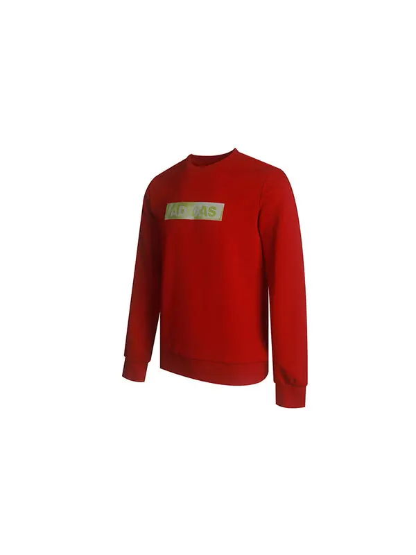 Толстовка adidas Alphabet Logo Casual Cozy Knit Pullover Red — изображение 3 из 3, красный