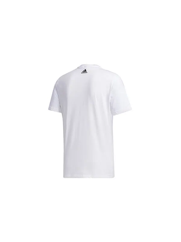 Футболка mh gfx t lng printing short sleeve white Adidas — изображение 2 из 4, белый