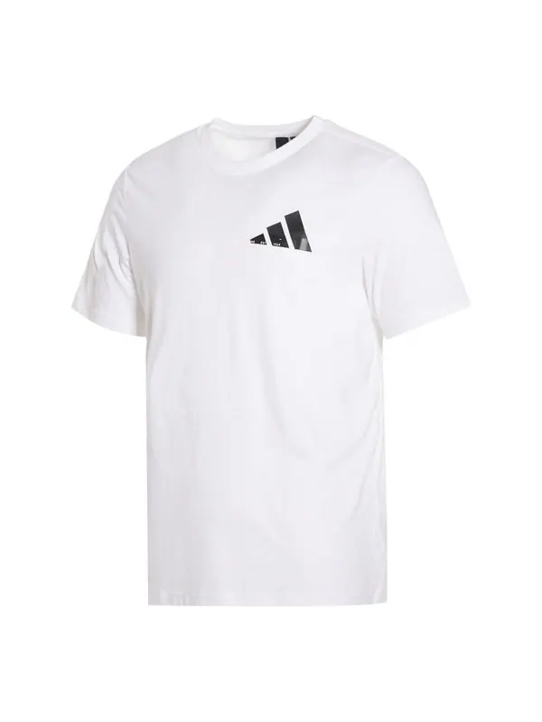 Футболка must haves graphic badge of sport tee Adidas — изображение 1 из 2, белый
