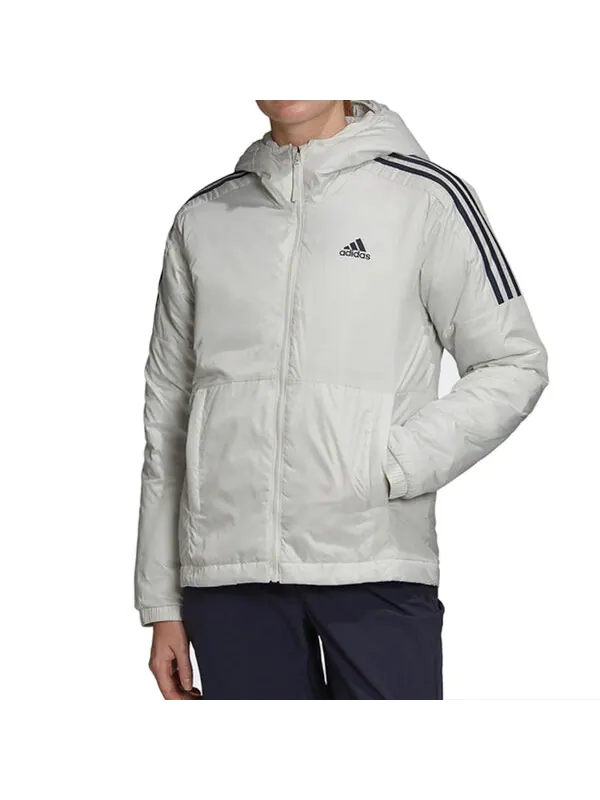 Куртка основные тепловые Куртка с капюшоном азиатские размеры Adidas — изображение 3 из 3, серый