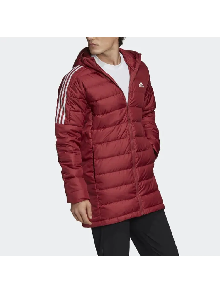 Пуховик Adidas Winter Long Cap Male Red — изображение 5 из 6, красный