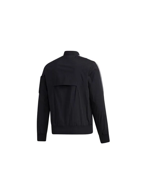 Куртка adidas Must Haves Jacket BOMB 3-Stripes - Black — изображение 2 из 4, черный