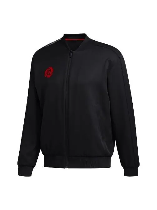 Куртка adidas CNY Rose Jkt Back Printing Basketball Sports Jacket Black — изображение 1 из 4, черный