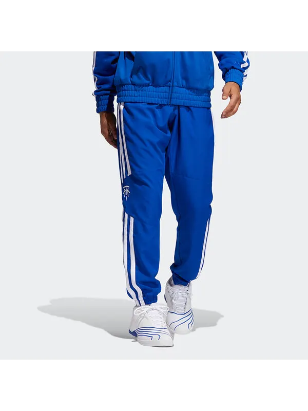 Спортивные штаны adidas Mtc Pant Printing Basketball Sports Long Pants Blue — изображение 2 из 4, синий