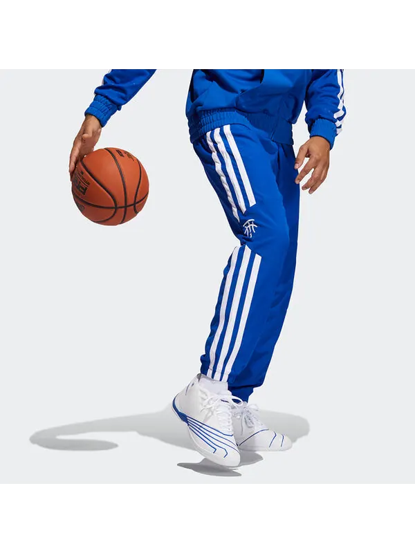 Спортивные штаны adidas Mtc Pant Printing Basketball Sports Long Pants Blue — изображение 4 из 4, синий