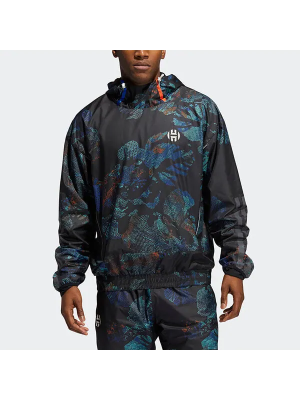 Куртка men's hrdn nxt jkt sports jacket black Adidas — изображение 3 из 4, черный