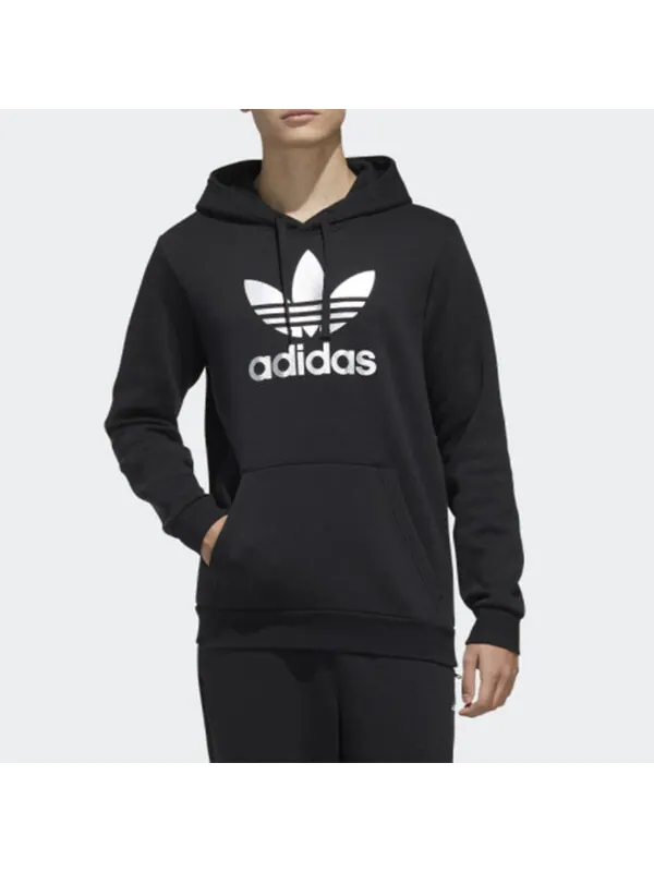 Толстовка men's originals trefoil foil sports black Adidas — изображение 3 из 4, черный