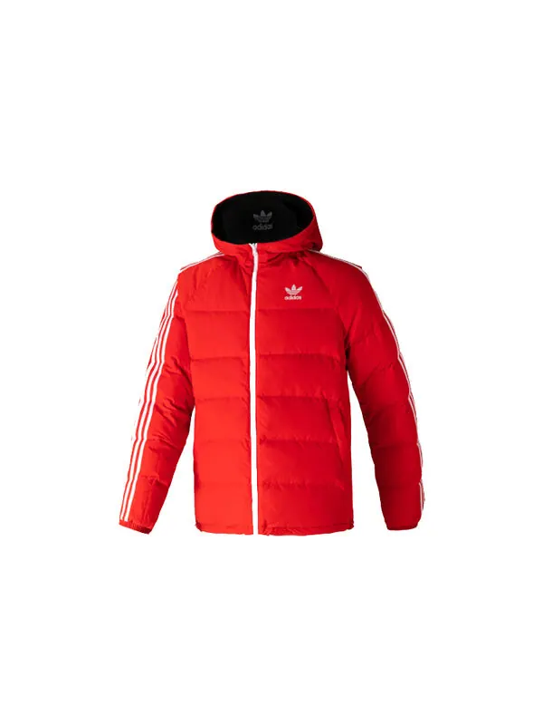 Пуховик adidas originals Revsbl Jacket 2 Large logo Printing Reversible Sports Stay Warm hooded — изображение 3 из 4, черный