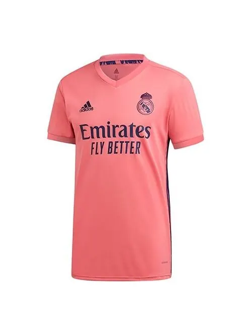 Футболка men's 20-21 season real madrid away short sleeve t-shirt jersey pink Adidas — изображение 1 из 4, розовый