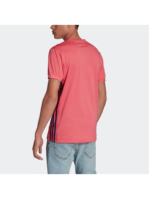 Футболка men's 20-21 season real madrid away short sleeve t-shirt jersey pink Adidas — изображение 4 из 4, розовый