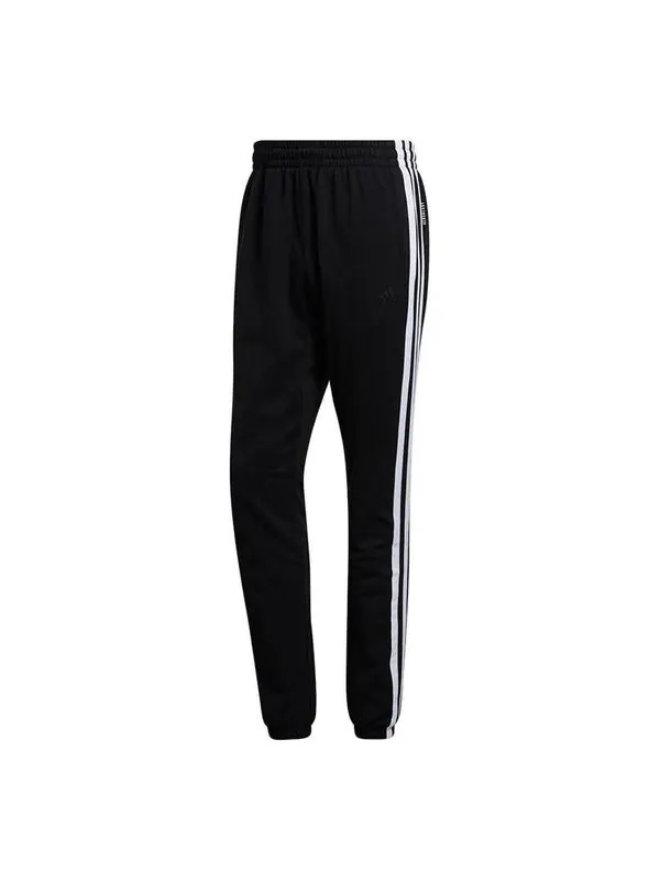 Спортивные штаны adidas Hrd Fleece Pant Basketball Sports Training Running Long Pants Black — изображение 1 из 4, черный