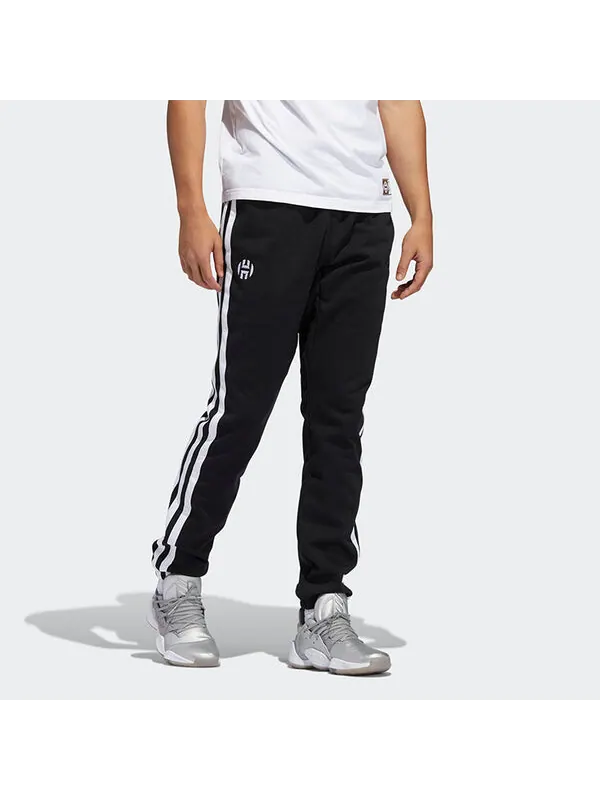 Спортивные штаны adidas Hrd Fleece Pant Basketball Sports Training Running Long Pants Black — изображение 3 из 4, черный