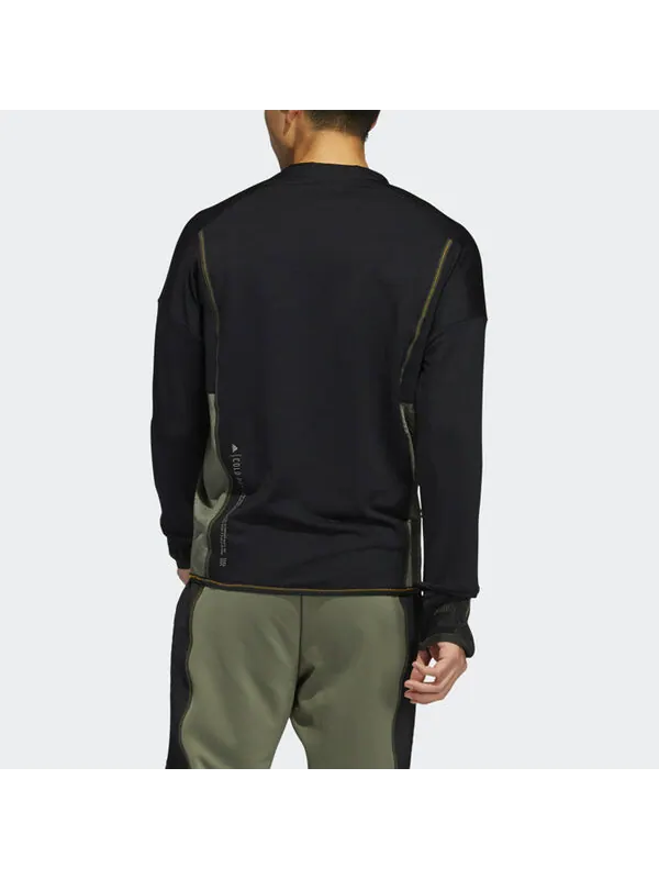 Толстовка prime c.rdy top round neck gym training sports pullover black Adidas — изображение 4 из 4, черный