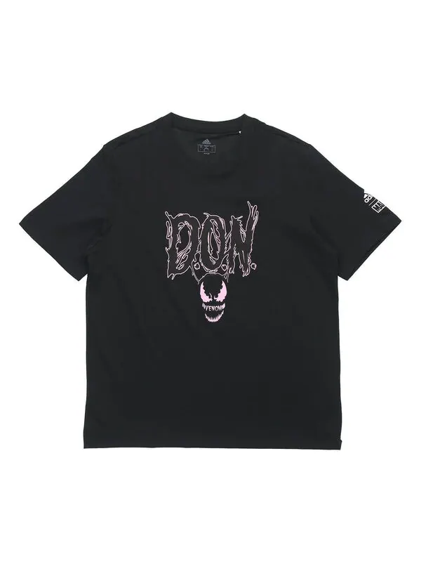 Футболка don venom футболка баскетбольная спортивная с коротким рукавом Adidas — изображение 1 из 4, черный