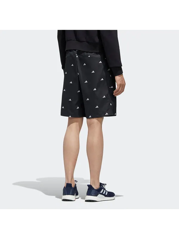 Шорты m short gen aop logo printing sports shorts black Adidas — изображение 4 из 4, черный