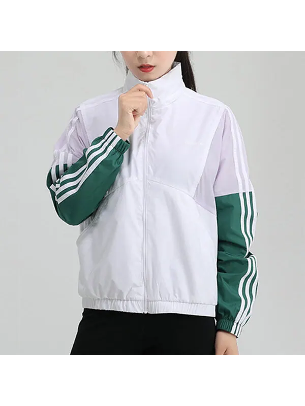 Куртка neo ss track top куртка Adidas — изображение 3 из 3, белый/зеленый